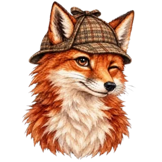 Roxy Foxy, eine Füchsin mit karierter Mütze